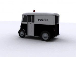 marmon-herrington delivery-van 1946 police 3D Model