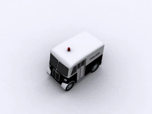 marmon-herrington delivery-van 1946 police 3D Model
