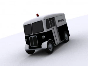 marmon-herrington delivery-van 1946 police 3D Model