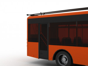 trolleybus bogdan t50110 3D Модель