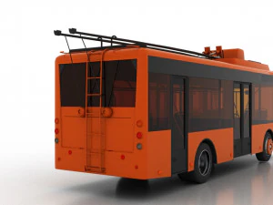trolleybus bogdan t50110 3D Model