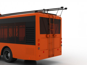 trolleybus bogdan t50110 3D Модель