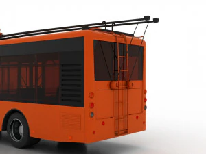 trolleybus bogdan t50110 3D Model