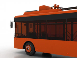 trolleybus bogdan t50110 3D Model