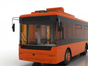 trolleybus bogdan t50110 3D Model