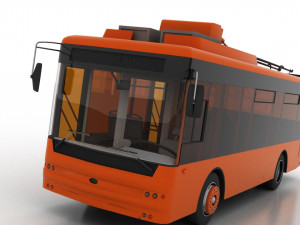 trolleybus bogdan t50110 3D Модель