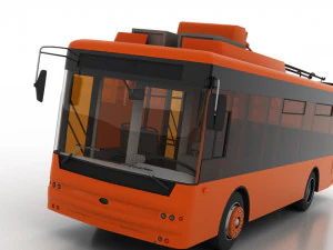 trolleybus bogdan t50110 3D Model