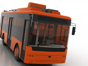 trolleybus bogdan t50110 3D Model