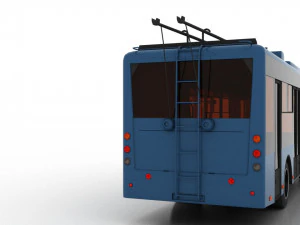 trolleybus bogdan t60111 3D Model