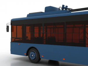 trolleybus bogdan t60111 3D Model