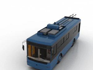 trolleybus bogdan t60111 3D Model