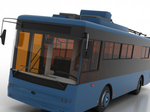 trolleybus bogdan t60111 Modèle 3D