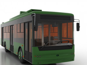 trolleybus bogdan t70110 3Dモデル