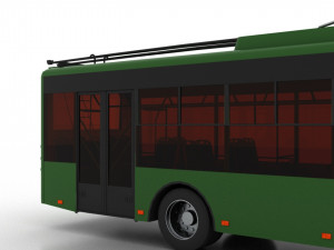 trolleybus bogdan t70110 3D Model