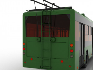 trolleybus bogdan t70110 3D Model