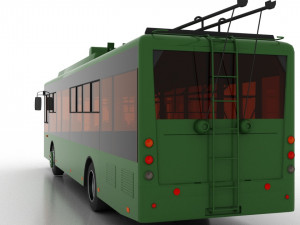 trolleybus bogdan t70110 3D Model