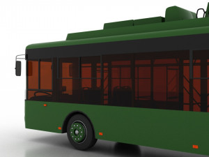 trolleybus bogdan t70110 3D Model