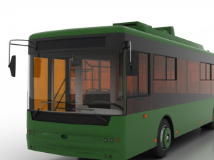 trolleybus bogdan t70110 3D Model