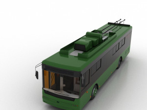 trolleybus bogdan t70110 3D Model