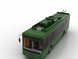trolleybus bogdan t70110 3D Model