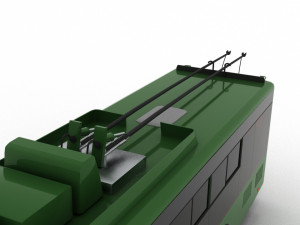 trolleybus bogdan t70110 3D Model