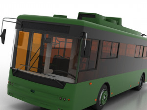 trolleybus bogdan t70110 3D Model
