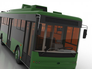 trolleybus bogdan t70110 3D Model