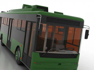 trolleybus bogdan t70110 3D Model