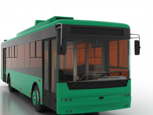 trolleybus bogdan t70120 3Dモデル