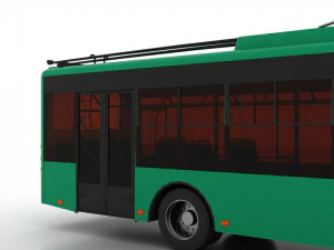 trolleybus bogdan t70120 3D Model