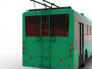 trolleybus bogdan t70120 3D Model
