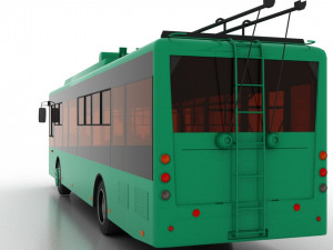 trolleybus bogdan t70120 3D Модель