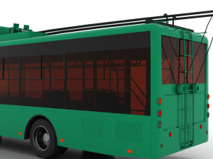 trolleybus bogdan t70120 3D Модель
