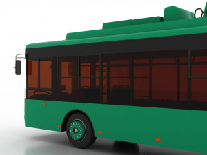 trolleybus bogdan t70120 3D Модель