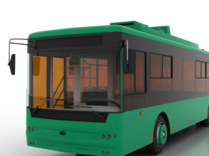 trolleybus bogdan t70120 3D Модель