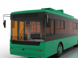trolleybus bogdan t70120 3D Model