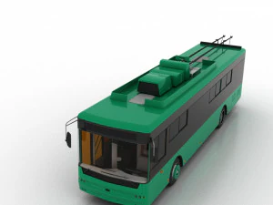 trolleybus bogdan t70120 3D Model