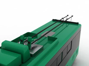 trolleybus bogdan t70120 3D Model