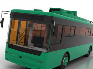 trolleybus bogdan t70120 3D Model