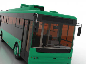 trolleybus bogdan t70120 3D Model