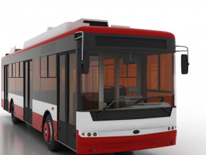 trolleybus bogdan t70115 3D 모델