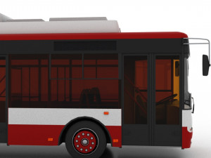trolleybus bogdan t70115 Modelo 3D