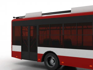 trolleybus bogdan t70115 3D Model