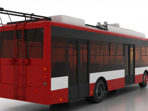 trolleybus bogdan t70115 3D Model