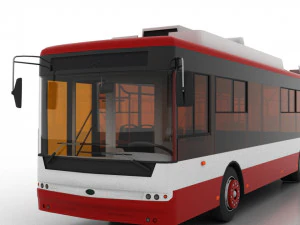 trolleybus bogdan t70115 3D Model