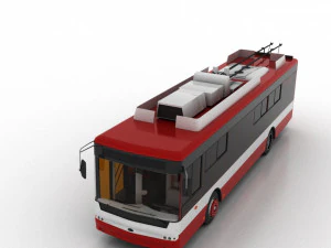 trolleybus bogdan t70115 3D Model