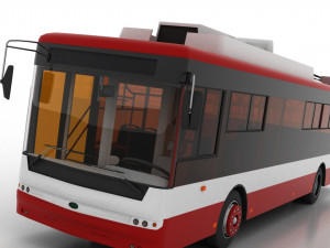 trolleybus bogdan t70115 Modelo 3D