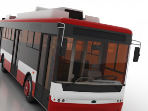 trolleybus bogdan t70115 Modelo 3D