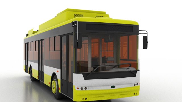 trolleybus bogdan t70117 3D-Modell .c4d .max .obj .3ds .fbx .stl .blend 