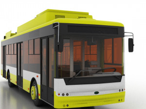 trolleybus bogdan t70117 3Dモデル